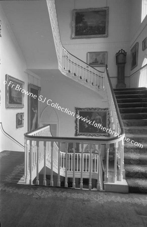 DUNSANY CASTLE STAIRCASE FROM DRAWING ROOM LOBBY